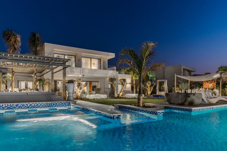 villa with a pool