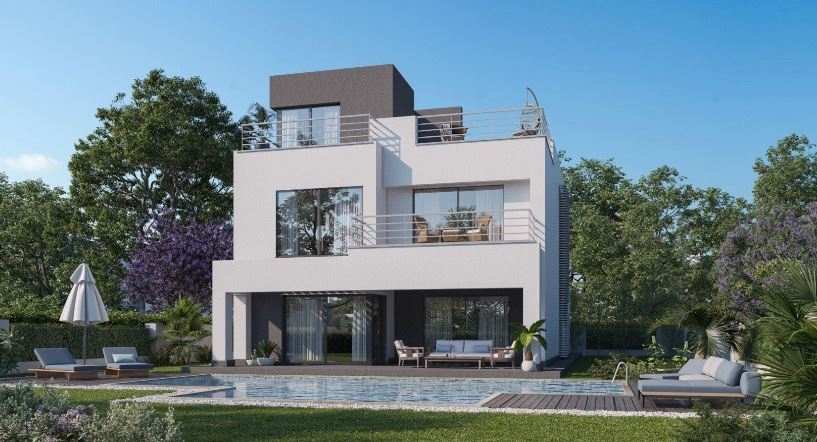 villa with swimming pool