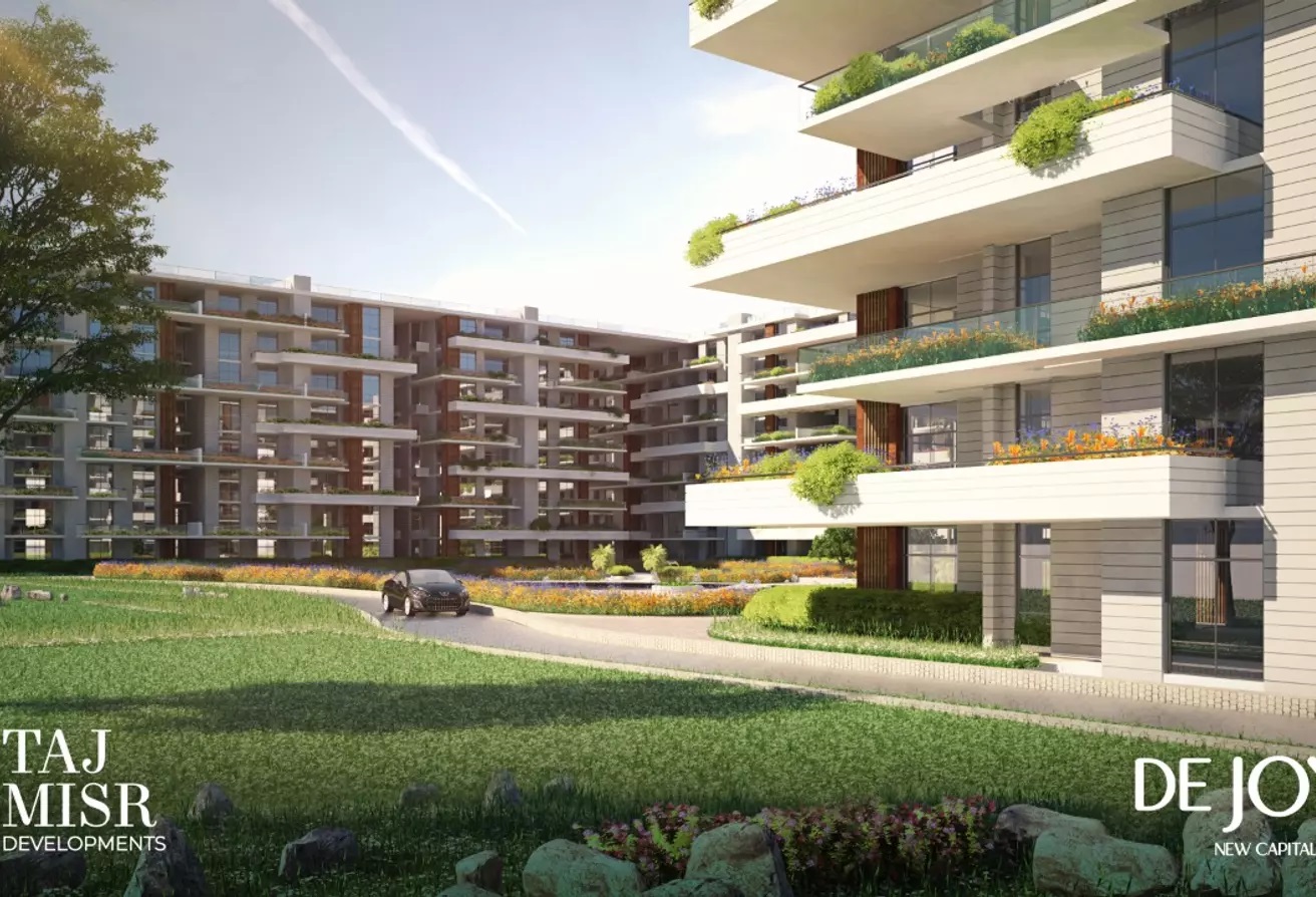 compound with residential units and green landscape